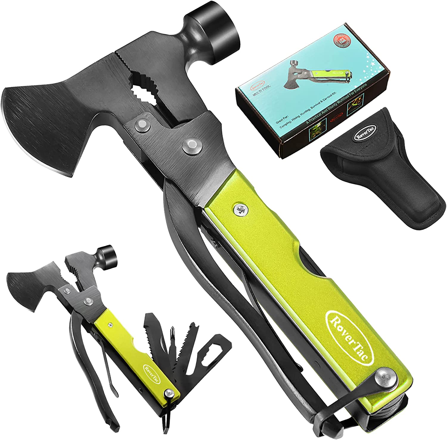 15 in 1 Multitool Axe Hatchet, Regali per Uomini, Accessori da 15 in 1 Multitool Axe Hatchet, Regali per Uomini, Accessori da