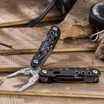 Load image into Gallery viewer, RoverTac Multitool Pliers Pocket Knife Camping Tool Gifts for Men 14 in 1 Multi Tool with Safety Lock Screwdrivers Saw Bottle Opener Durable Sheath Perfect for Camping Survival Hiking Simple Repairs
