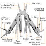 Load image into Gallery viewer, RoverTac Multi Tool Pocket Knife  Tactical Camping Survival Knife Gifts for Men Dad Husband 16 in 1  Multitool Pliers Scissors Saw Corkscrew Bottle Opener Screwdrivers
