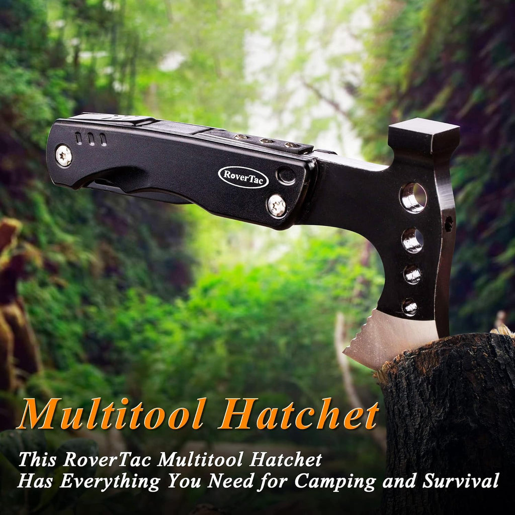 RoverTac Multi Tool Camping Axe Hatchet 11-in-1 Multitool Camping Gear ...