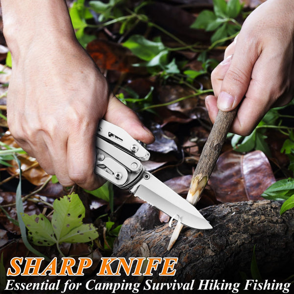 RoverTac Multi Tool Pocket Knife Tactical Camping Survival Knife Gifts