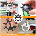 Load image into Gallery viewer, RoverTac Snowflake Multitool 2-Pack Christmas Gifts for Men Dad Husband Christmas Stocking Stuffers for Men 10-in-1 Multi Tool Screwdrivers Allen Wrenches Bottle Opener Bicycle Multitool-Mens Gifts
