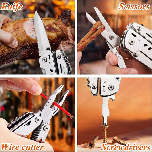 RoverTac Multi Tool Pocket Knife Tactical Camping Survival Knife Gifts