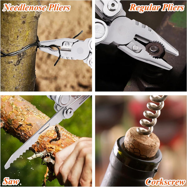 RoverTac Multi Tool Pocket Knife Tactical Camping Survival Knife Gifts