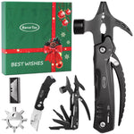 Load image into Gallery viewer, RoverTac Tool Set for Mens Gifts, Christmas Gifts for Men Women Dad Husband, Birthday Gifts, Christmas Stocking Stuffers for Men, 12 in 1 Multitool Hammer Box Cutter Snowflake, Christmas Gifts for Men
