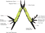 Load image into Gallery viewer, 14-in-1 Multitool Pliers-Green Screwdrivers Saw Bottle Opener Perfect for Camping Survival Hiking Repairs
