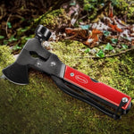 Load image into Gallery viewer, 14-IN-1 Multitool Axe Red,Saw Knife Hammer Pliers Screwdrivers Bottle Opener Durable Sheath

