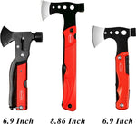 Load image into Gallery viewer, RoverTac Camping Hatchet Multitool Axe Survival Gear Gifts for Men Dad Him 14-in-1 Axe Hammer Knife Saw Bottle Opener Fire Starter Whistle Perfect for Camping Survival Hiking Fishing
