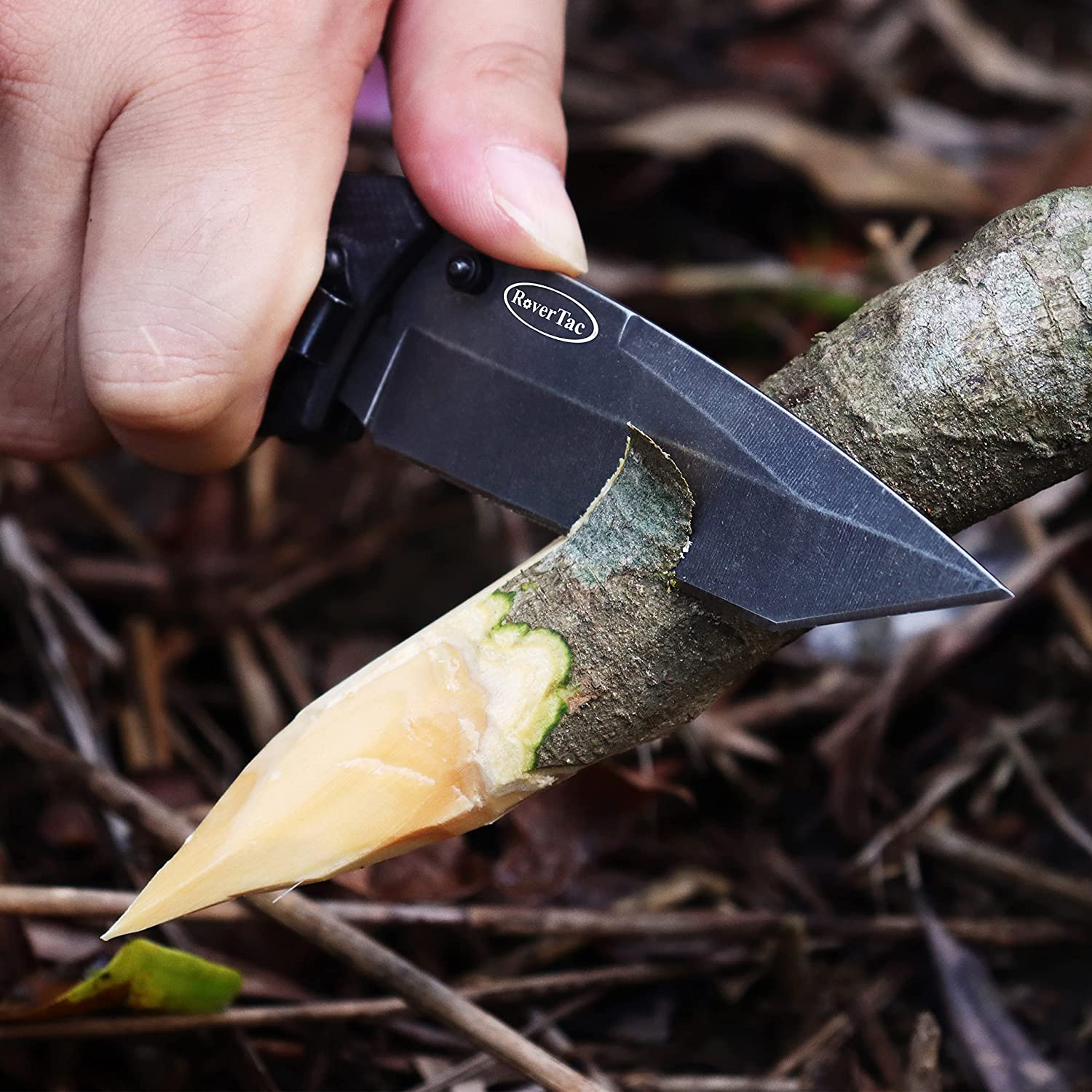 Survival EDC Folding Knife,Lightweight Flipper Knife with Pocket Clip for Men Women