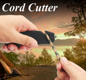 Survival EDC Folding Knife,Lightweight Flipper Knife with Pocket Clip for Men Women