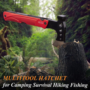 Super Size Multitool Axe Camping Buddy,Camping Hatchet Multitool Axe Survival Tool Christmas Gifts