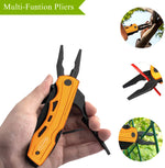 Load image into Gallery viewer, DC Multitool Folding Knife with Safety Lock-Gold  for Camping Fishing Hiking Adventuring
