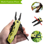 Load image into Gallery viewer, EDC Multitool Folding Knife with Safety Lock-Green  for Camping Fishing Hiking Adventuring
