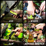 Load image into Gallery viewer, 14-IN-1 Multitool Axe-Green,Saw Knife Hammer Pliers Screwdrivers Bottle Opener Durable Sheath
