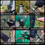 Load image into Gallery viewer, 14-in-1 Multitool Pliers-Green Screwdrivers Saw Bottle Opener Perfect for Camping Survival Hiking Repairs
